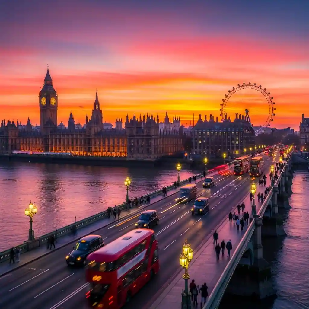 Westminster Bridge fireworks viewing location